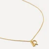 Monica Vinader Necklaces^18ct Gold Plated Vermeil Sterling Silver R Initial Alphabet Necklace