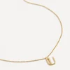 Monica Vinader Necklaces^18ct Gold Plated Vermeil Sterling Silver U Initial Alphabet Necklace