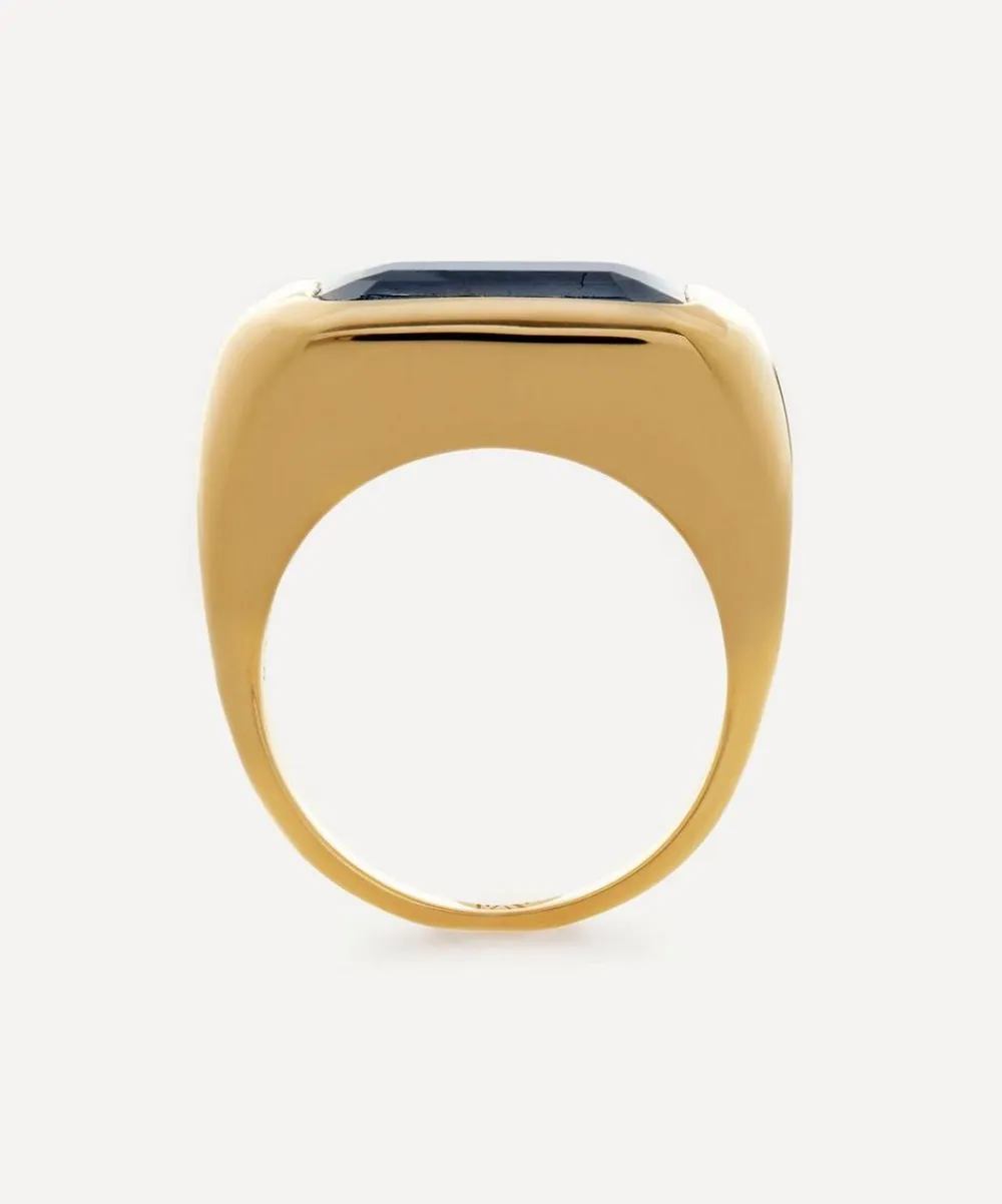 Monica Vinader Rings^18ct Gold Plated Vermeil Sterling Silver Power Kyanite Cocktail Ring