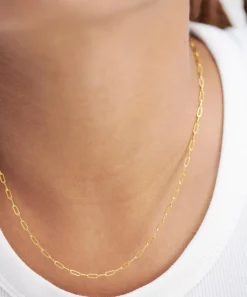 Monica Vinader Necklaces^18ct Gold Plated Vermeil Sterling Silver Mini Paperclip Chain Necklace