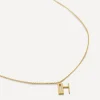 Monica Vinader Necklaces^18ct Gold Plated Vermeil Sterling Silver H Initial Alphabet Necklace