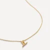 Monica Vinader Necklaces^18ct Gold Plated Vermeil Sterling Silver Y Initial Alphabet Necklace