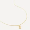 Monica Vinader Necklaces^18ct Gold Plated Vermeil Sterling Silver B Initial Alphabet Necklace