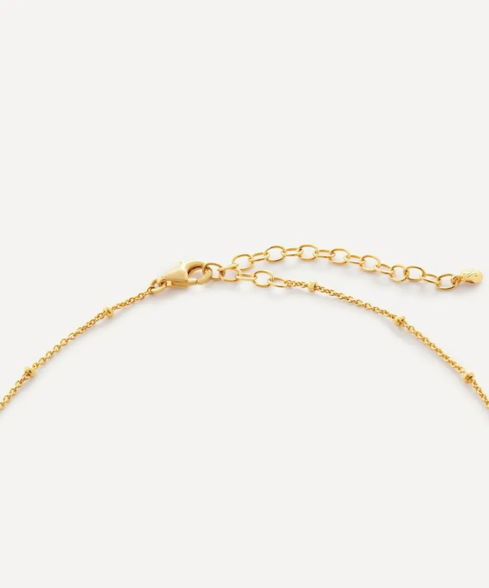 Monica Vinader Necklaces^18ct Gold Plated Vermeil Sterling Silver Green Onyx Choker Necklace