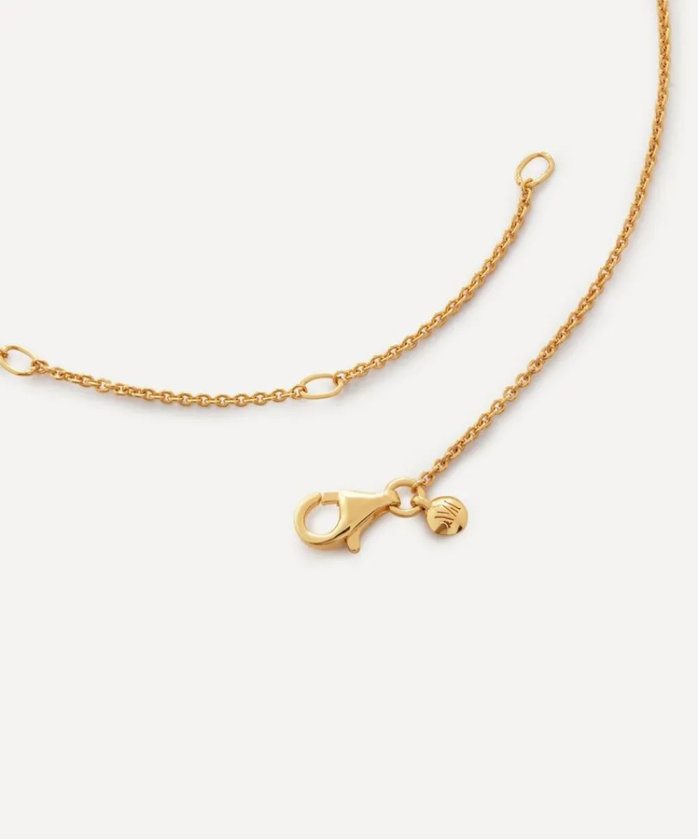 Monica Vinader Necklaces^18ct Gold Plated Vermeil Sterling Silver ID Mini Locket Necklace