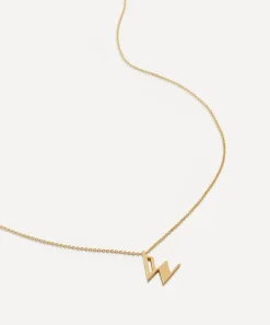 Monica Vinader Necklaces^18ct Gold Plated Vermeil Sterling Silver W Initial Alphabet Necklace