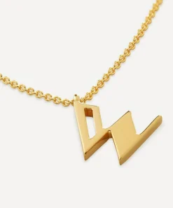 Monica Vinader Necklaces^18ct Gold Plated Vermeil Sterling Silver W Initial Alphabet Necklace