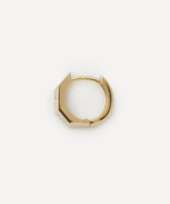 Marie Lichtenberg Earrings|Earrings^18ct Gold PM Ecrou Diamond Hoop Earring