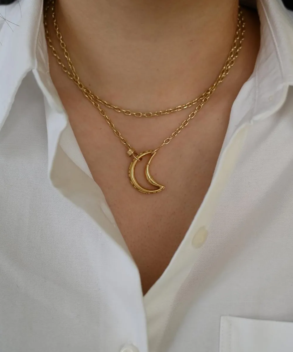 Marla Aaron Necklaces|Necklaces^14ct Gold Pulley Chain Necklace