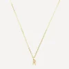 AURUM + GREY Necklaces^9ct Gold R Initial Pendant Necklace