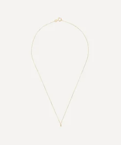 AURUM + GREY Necklaces^9ct Gold R Initial Pendant Necklace