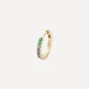 Liberty Earrings|Earrings^9ct Gold Rainbow Mini Creole Multi Colour Huggie Hoop