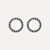 Liberty Earrings|Earrings^9ct Gold Rainbow Nano Blue Sapphire Stud Earrings