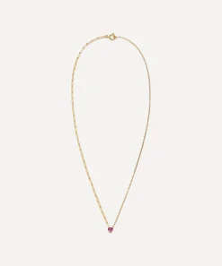 Yvonne Léon Necklaces|Necklaces^18ct Gold Rhodolite Heart Pendant Necklace