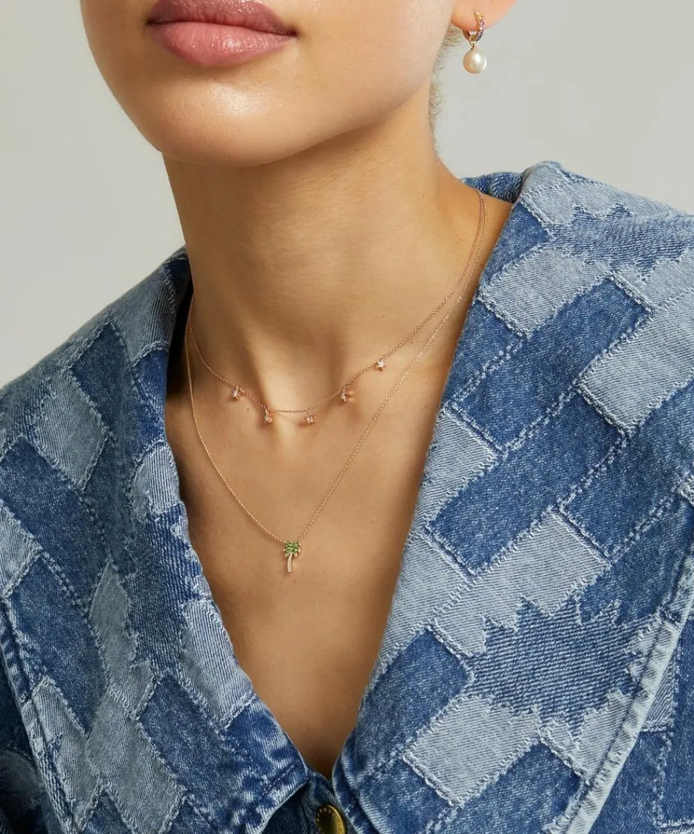 Roxanne First Necklaces|Necklaces^14ct Gold Rocky’s Palm Tree Pendant Necklace