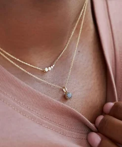 Dinny Hall Necklaces^9ct Gold Sapphire Bon Bon Pendant Necklace