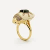 Bibi van der Velden Rings|Rings^18ct Gold Scarab Mammoth and Green Tourmaline Ring