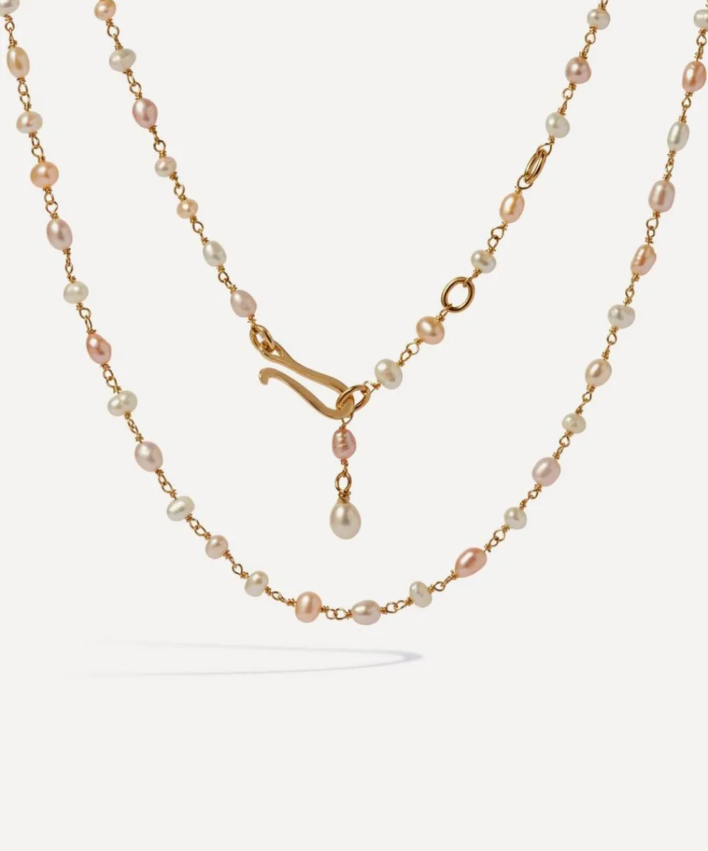 Annoushka Necklaces|Necklaces^18ct Gold Seed Pearl Short Chain Necklace