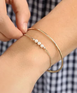 Dinny Hall Bracelets^9ct Gold Shuga Pearl and Diamond Bracelet