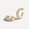 Lucy Delius Jewellery Earrings|Earrings^14ct Gold Signature Pavé Chubby Hoop Earrings