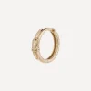 Anna + Nina Earrings^14ct Gold Single Buckle Up Hoop Earring