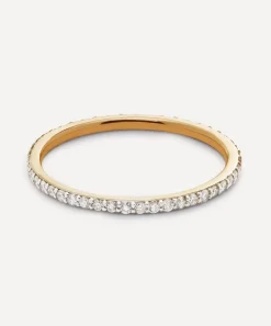 Monica Vinader Rings^14ct Gold Skinny Eternity Ring