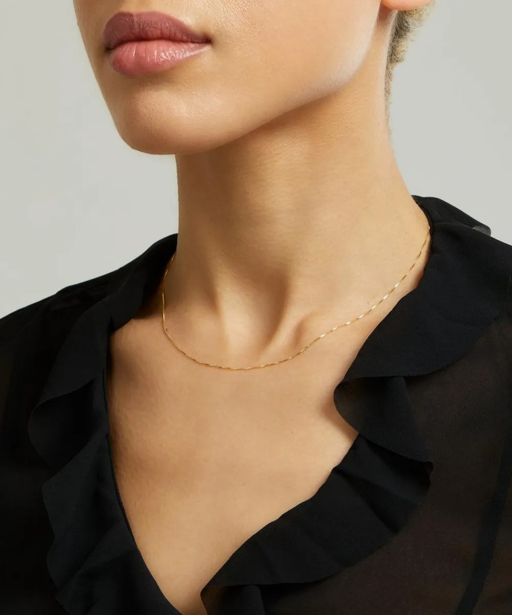Satomi Kawakita Necklaces|Necklaces^14ct Gold Slip 16’ Inch Chain Necklace