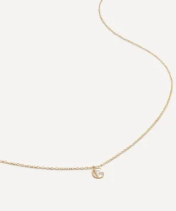 Monica Vinader Necklaces^14ct Gold Small G Initial Pendant Necklace