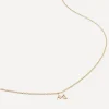 Monica Vinader Necklaces^14ct Gold Small M Initial Pendant Necklace