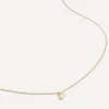 Monica Vinader Necklaces^14ct Gold Small P Initial Pendant Necklace
