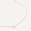 Monica Vinader Necklaces^14ct Gold Small V Initial Pendant Necklace