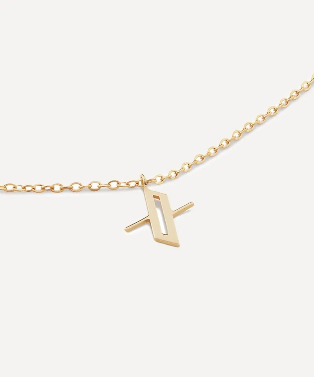 Monica Vinader Necklaces^14ct Gold Small Y Initial Pendant Necklace