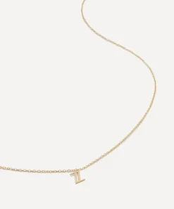 Monica Vinader Necklaces^14ct Gold Small Z Initial Pendant Necklace