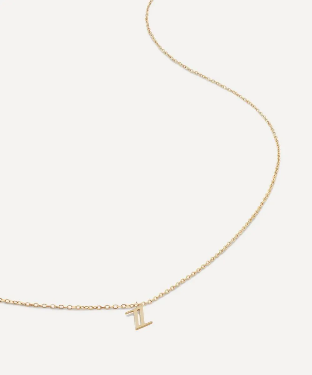 Monica Vinader Necklaces^14ct Gold Small Z Initial Pendant Necklace