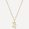 Acanthus Necklaces|Necklaces^14ct Gold Snake Amulet Pendant Necklace