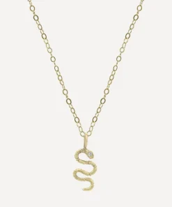 Acanthus Necklaces|Necklaces^14ct Gold Snake Amulet Pendant Necklace