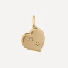 Liberty Charms & Pendants|Charms & Pendants^9ct Gold Spring Love Large Heart Diamond Pendant