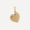 Liberty Charms & Pendants|Charms & Pendants^9ct Gold Spring Love Medium Heart Diamond Pendant