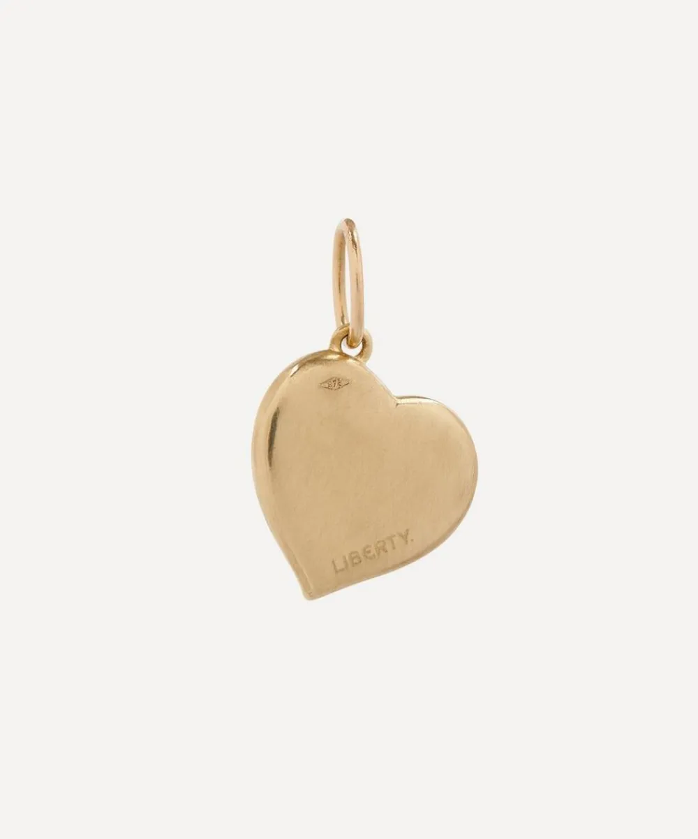 Liberty Charms & Pendants|Charms & Pendants^9ct Gold Spring Love Medium Heart Diamond Pendant
