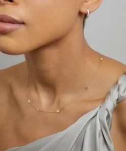 Liberty Necklaces|Necklaces^9ct Gold Star Love Chain Necklace