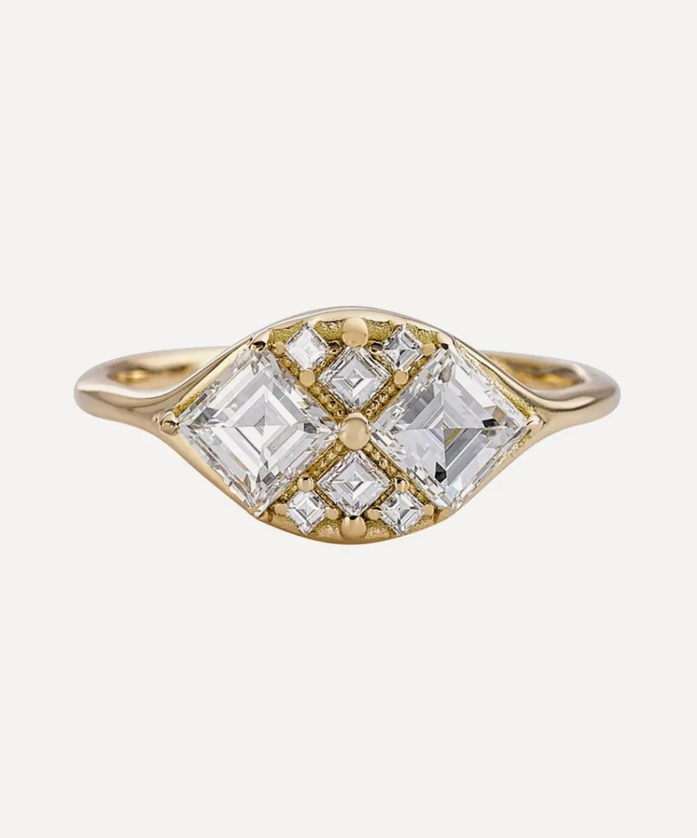 Artemer Rings|Rings^18ct Gold Step Cut Engagement Ring