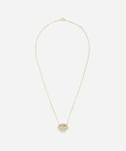 Celine Daoust Necklaces|Necklaces^14ct Gold Sun Eye and Diamond Pendant Necklace