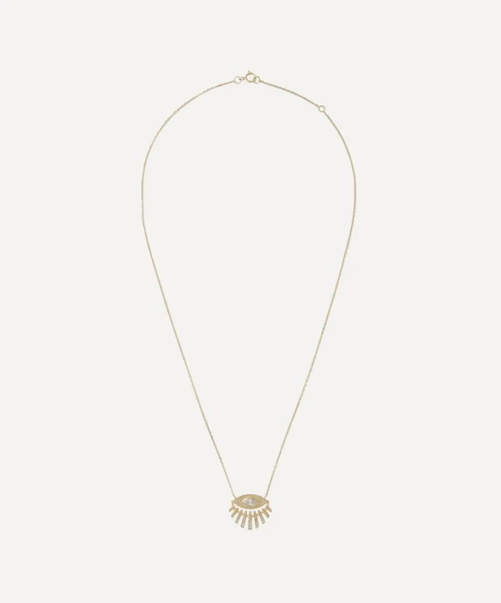 Celine Daoust Necklaces|Necklaces^14ct Gold Sun Eye and Diamond Pendant Necklace