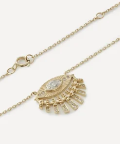 Celine Daoust Necklaces|Necklaces^14ct Gold Sun Eye and Diamond Pendant Necklace
