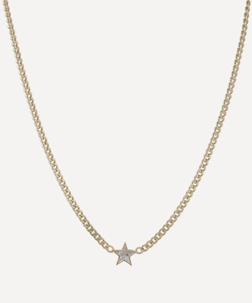 Roxanne First Necklaces^14ct Gold Super Duper Diamond Star Pendant Necklace