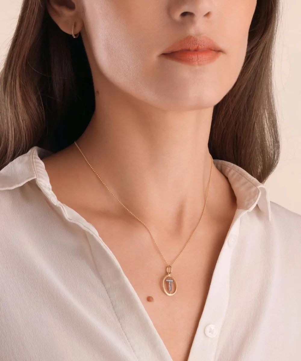 Annoushka Charms & Pendants|Charms & Pendants^18ct Gold T Diamond Initial Pendant