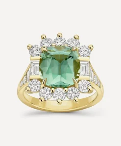 Dinny Hall Rings^18ct Gold Thea Tourmaline and Diamond Ring