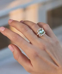 Dinny Hall Rings^18ct Gold Thea Tourmaline and Diamond Ring