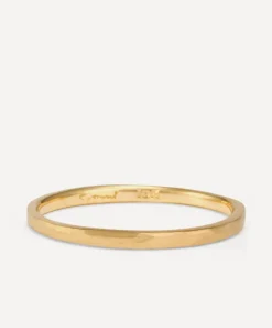Satomi Kawakita Rings|Rings^18ct Gold Thin Hammered Band Ring