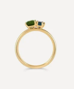 Dinny Hall Rings|Rings^14ct Gold Toi and Moi Tourmaline and Topaz Ring